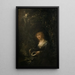 Maria Gyllenstierna de Lundholm 1716-1783 baronessa - Elias Martin — oprawiony obraz na ścianie