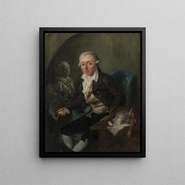 Portret szlachcica - Elias Martin — oprawiony obraz na ścianie