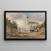 Parvis de l'église avec fontaine - Elias Pieter van Bommel — oprawiony obraz na ścianie