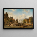Le Singel et Brouwersgracht, Amsterdam - Elias Pieter van Bommel — oprawiony obraz na ścianie