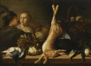 Elias Vonck - Stand with vegetables and a hare.webp