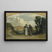 Moines sur la voie Appienne - Elihu Vedder — oprawiony obraz na ścianie