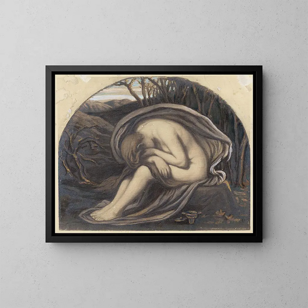 La Madeleine - Elihu Vedder — oprawiony obraz na ścianie