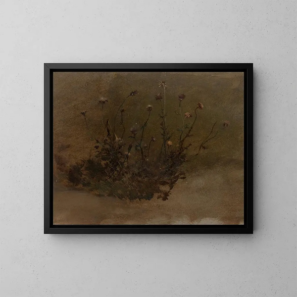 Dziko kwiaty - Elihu Vedder — oprawiony obraz na ścianie