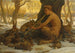 Młody Marsjasz, Marsjasz czarujący zające - Elihu Vedder — widok dzieła