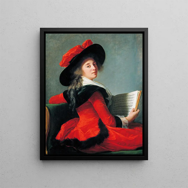 Baronne de Crussol - Elisabeth Louise Vigée Le Brun — oprawiony obraz na ścianie