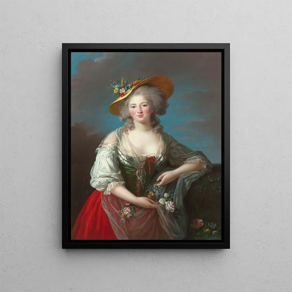 Elisabeth Philippe Marie Hélène de France, zwanej Madame Elisabeth - Elisabeth Louise Vigée Le Brun — oprawiony obraz na ścianie