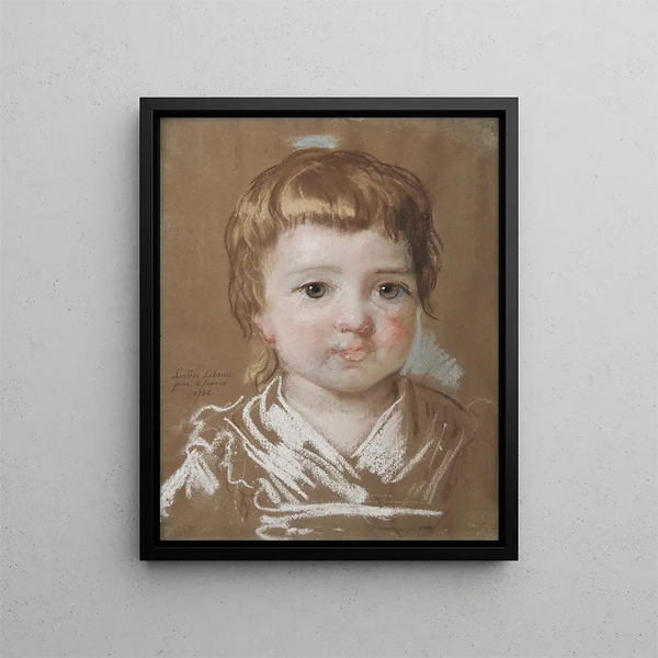 Jeanne Julie Louise Lebrun, córka artysty w wieku dwóch lat - Elisabeth Louise Vigée Le Brun — oprawiony obraz na ścianie