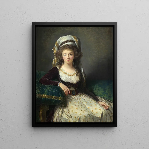 Madame d'Aguesseau de Fresnes - Elisabeth Louise Vigée Le Brun — oprawiony obraz na ścianie