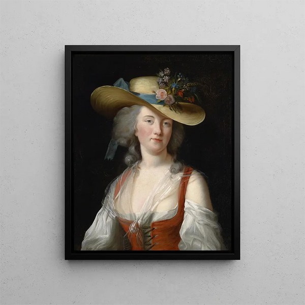 portretowy Anne Catherine Le Preudhomme de Chatenoy, hrabina de Verdun - Elisabeth Louise Vigée Le Brun — oprawiony obraz na ścianie