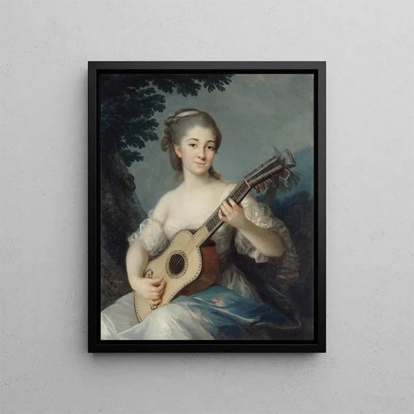 Portret Marie Louise Adélaïde Jacquette de Robien, wicehrabiny Mirabeau - Elisabeth Louise Vigée Le Brun — oprawiony obraz na ścianie