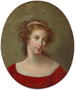 Portret kobiety w czerwonej sukni - Elisabeth Louise Vigée Le Brun — widok dzieła