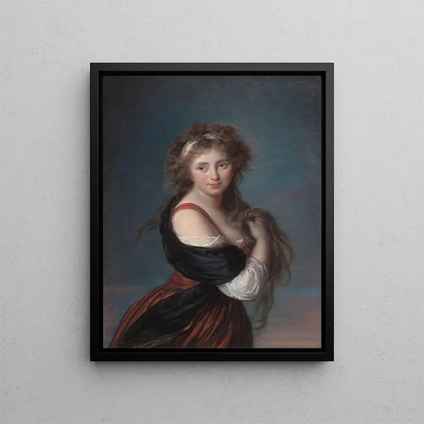 Portret Hyacinthe Gabrielle Roland - Elisabeth Louise Vigée Le Brun — oprawiony obraz na ścianie