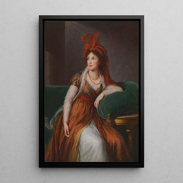 Portret księżniczki Anny Aleksandrownej Goliczyny - Elisabeth Louise Vigée Le Brun — oprawiony obraz na ścianie