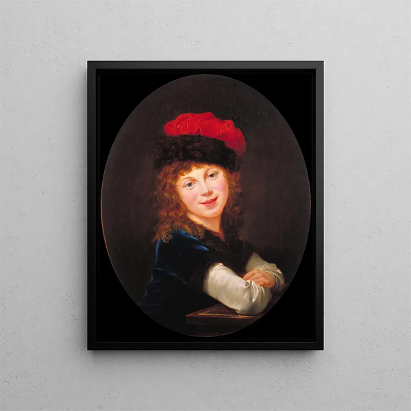 Portret dziewczynki - Elisabeth Louise Vigée Le Brun — oprawiony obraz na ścianie