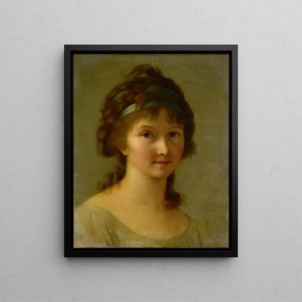 Portret damy - Elisabeth Louise Vigée Le Brun — oprawiony obraz na ścianie