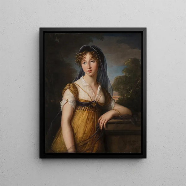 Portret kobiety - Elisabeth Louise Vigée Le Brun — oprawiony obraz na ścianie