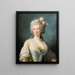 Portret damy zwanej portretem Jeanne de Valois, hrabiny de la Motte - Elisabeth Louise Vigée Le Brun — oprawiony obraz na ścianie