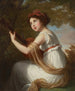 portretowy córki artystki Jeanne Julie Louise Le Brun 1780-1819 grającej na gitarze - Elisabeth Louise Vigée Le Brun — widok dzieła