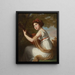 portretowy córki artystki Jeanne Julie Louise Le Brun 1780-1819 grającej na gitarze - Elisabeth Louise Vigée Le Brun — oprawiony obraz na ścianie
