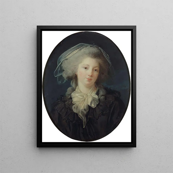 portretu przypuszczalnej Charlotte Françoise Bergeret de Norinval - Elisabeth Louise Vigée Le Brun — oprawiony obraz na ścianie