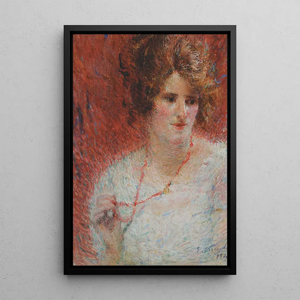 Le collier - Eliseu Visconti — oprawiony obraz na ścianie