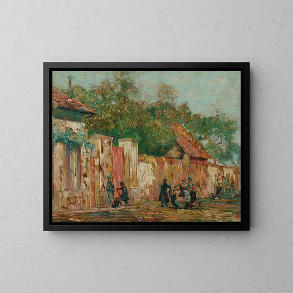 Południowe popołudnie w Saint Hubert - Eliseu Visconti — oprawiony obraz na ścianie