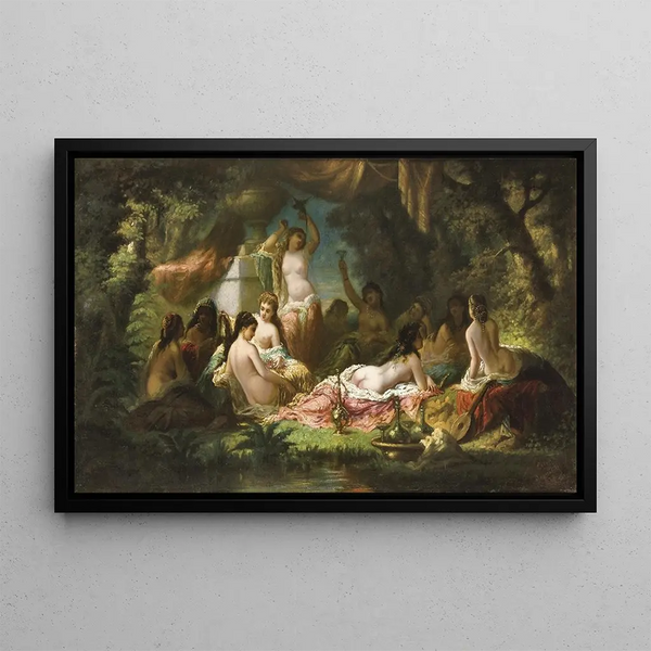 Eliza Joinville - Femmes nues dans un jardin ombrag.webp