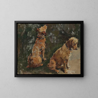 Elizabeth Adela Forbes - Two Terriers Study For the Half Holiday.webp