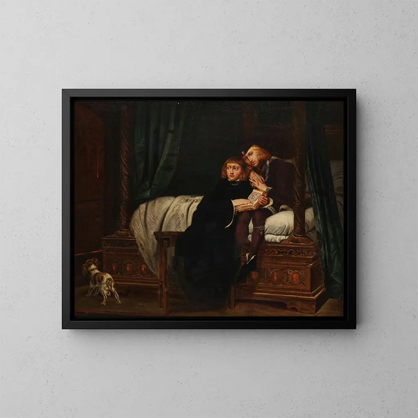 Le prince de Galles Edward et le duc d'York Richard dans la tour de Londres - Elizabeth Jane Gardner Bouguereau — oprawiony obraz na ścianie