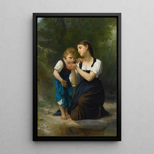La Coupe improvisée - Elizabeth Jane Gardner Bouguereau — oprawiony obraz na ścianie