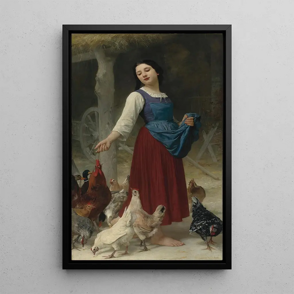 La Fille du fermier - Elizabeth Jane Gardner Bouguereau — oprawiony obraz na ścianie