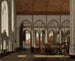 Wnętrza Oude Kerk w Amsterdamie - Emanuel de Witte — widok dzieła