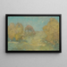 Poranny jesienny, opadający księżyc - Emil Carlsen — oprawiony obraz na ścianie