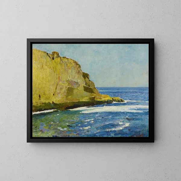 Bald Head Cliff, York, Maine - Emil Carlsen — oprawiony obraz na ścianie