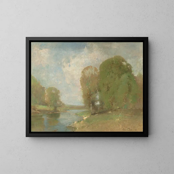 Prairie de la Fontaine - Emil Carlsen — oprawiony obraz na ścianie