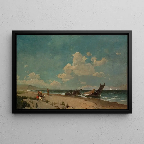Plaża Nantasket - Emil Carlsen — oprawiony obraz na ścianie