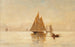 Żeglarze wieczorem - Emil Carlsen — widok dzieła
