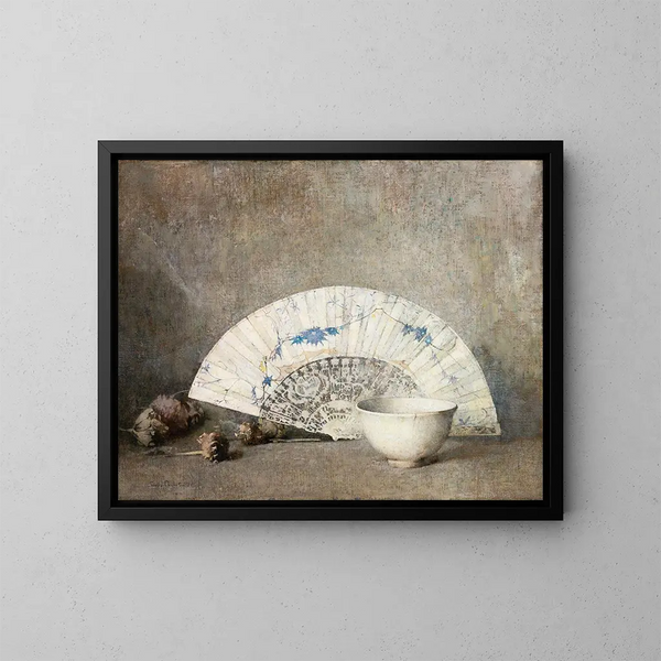 L'Éventail - Emil Carlsen — oprawiony obraz na ścianie