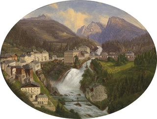 Widok na Bad Gastein - Emil Ludwig Lühr — widok dzieła