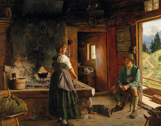 Emil Rau - A Visit to the Dairymaid.webp