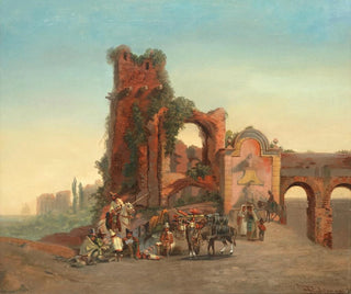 Porte Furbass w Rzymie - Emil Theodor Richter — widok dzieła