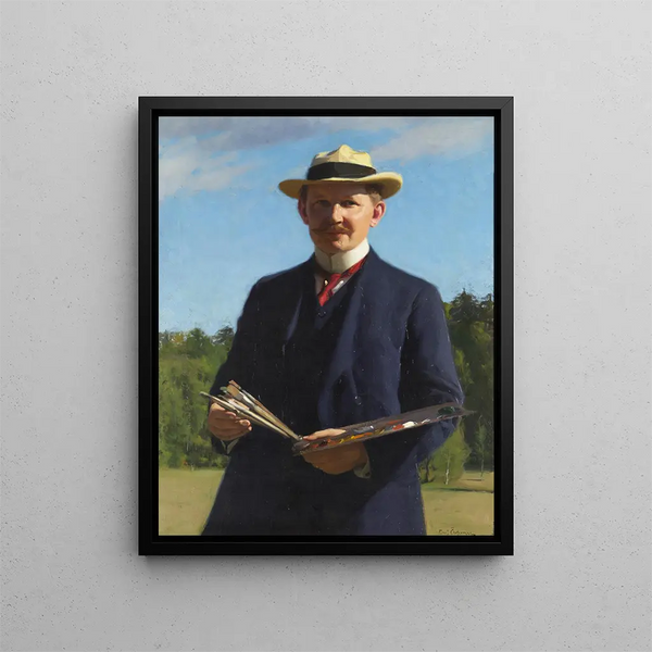 autoportret - Emil Stermann — oprawiony obraz na ścianie