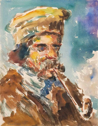 Fermier palacz fajki - Emil von Gerliczy — widok dzieła