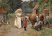 Wizyta na farmie - Émile-Charles Dameron — widok dzieła