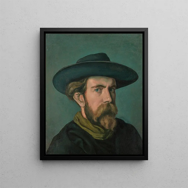 autoportret - Émile Bernard — oprawiony obraz na ścianie