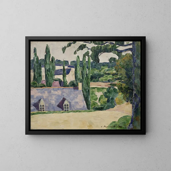 pejzażowy w Pont-Aven - Émile Bernard — oprawiony obraz na ścianie