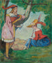 L'Écolière - Émile Bernard — widok dzieła