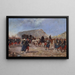 "Dzień po bitwie pod Frœschwiller, sierpień 1870" - Émile Brisset — oprawiony obraz na ścianie