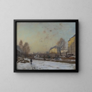Emile Cagniart - Le PontNeuf berge du quai des Grands Augustins.webp